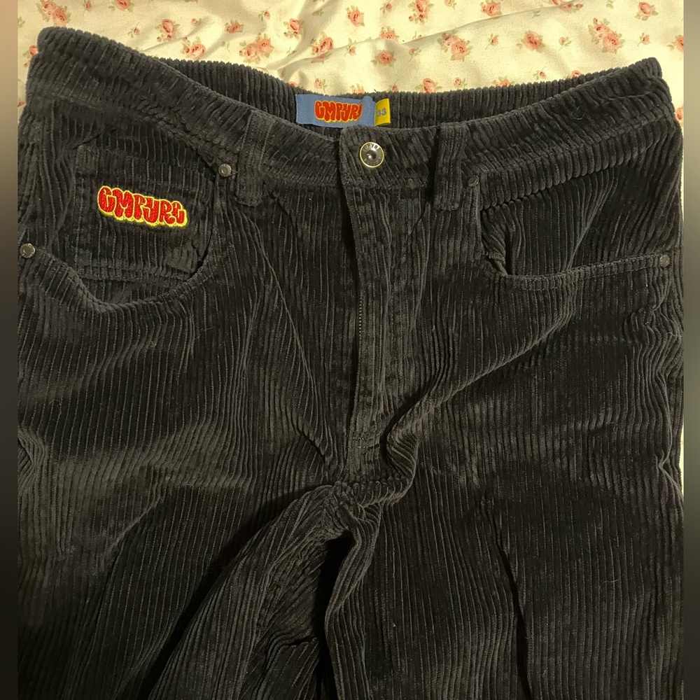 Empyre Size 33 Loose Fit Black Corduroy Pants